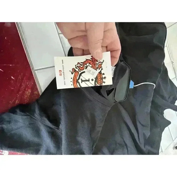 Intrigue Ink Dark Navy Blue Medium Smiley Face MT Montana T Shirt M - Picture 6 of 7